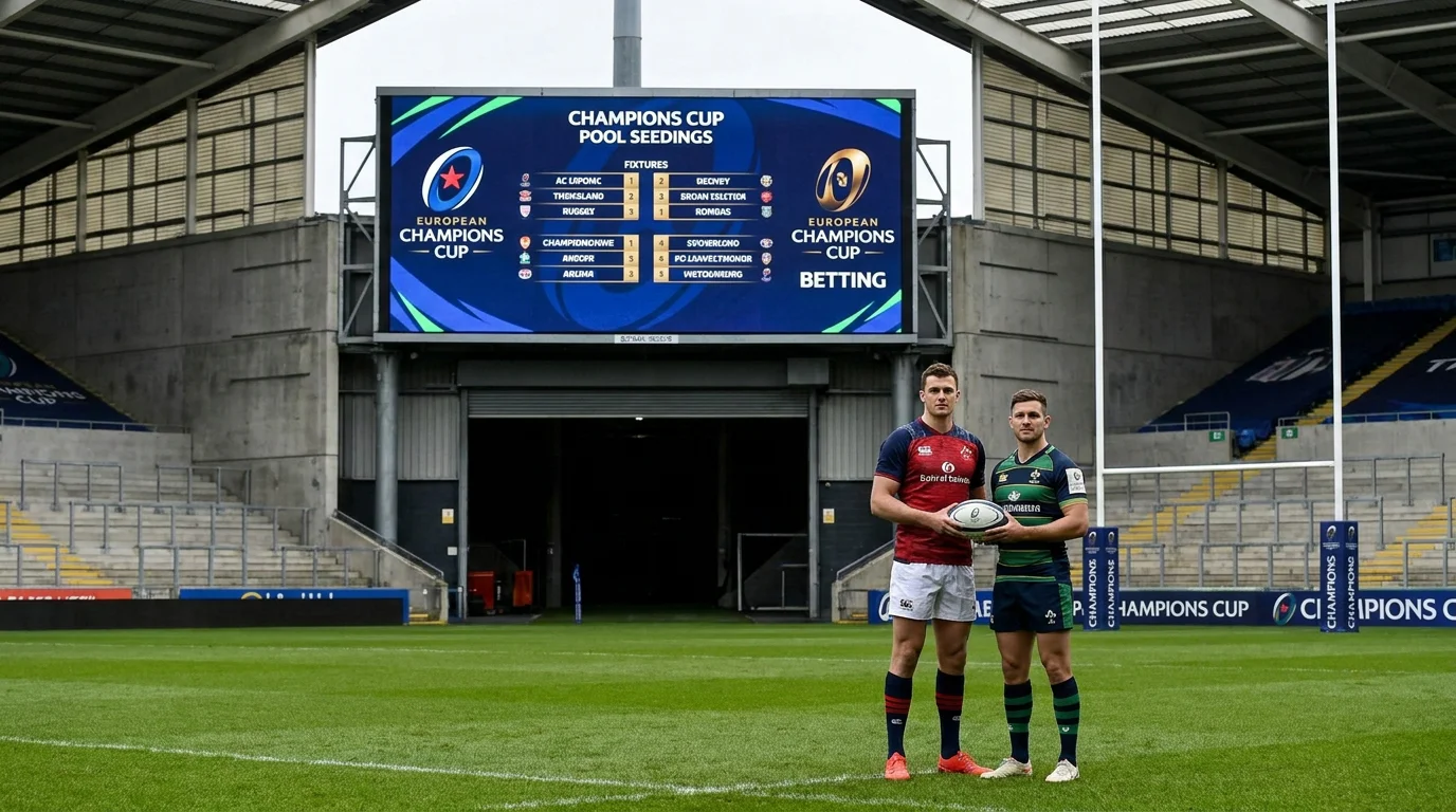 Champions Cup pool seedings displayed on stadium tunnel screen