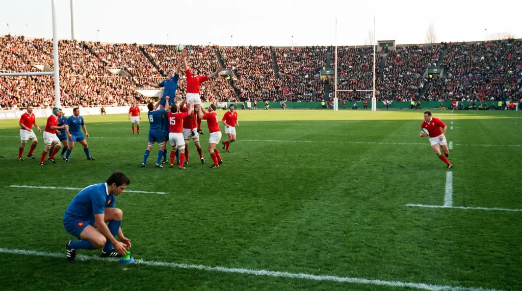 Rugby betting markets overview with rugby match action illustrating handicap totals and try scorer line categories