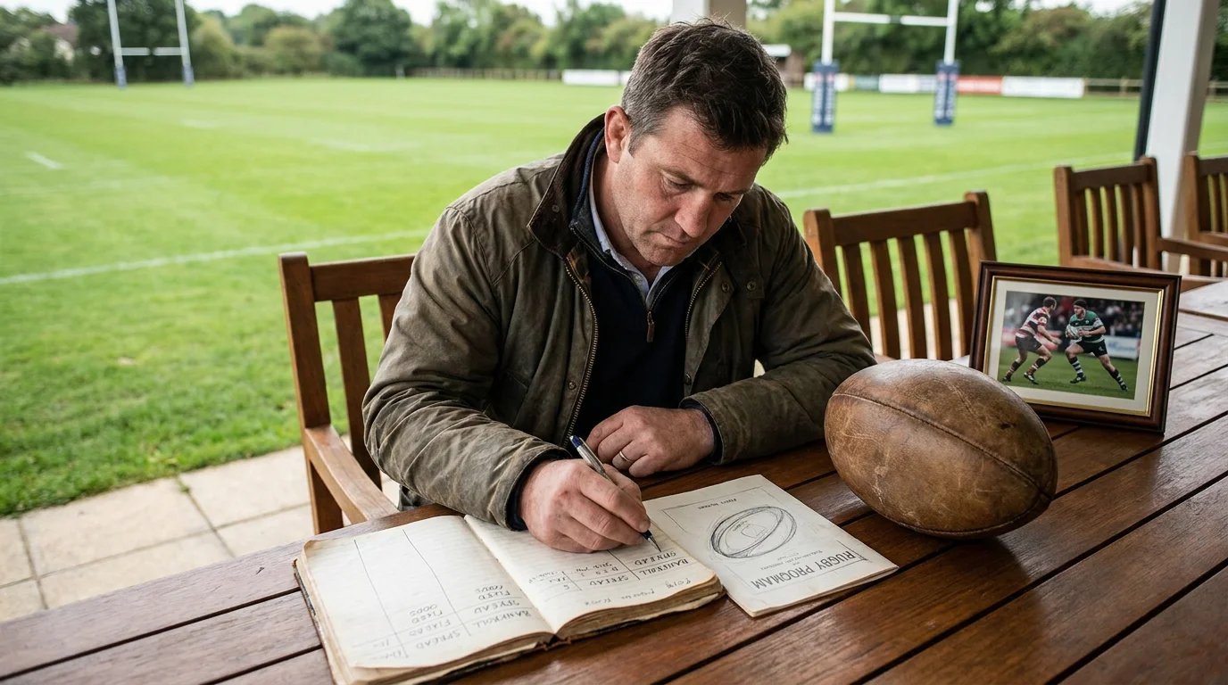 Rugby bettor allocating bankroll between spread and fixed odds in notebook