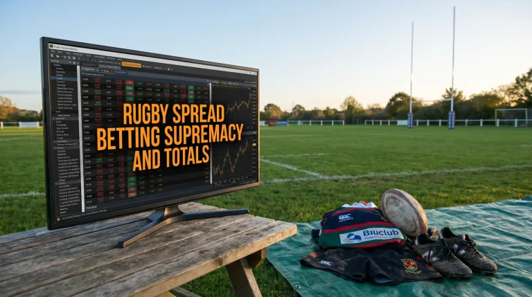 Rugby spread betting supremacy and totals display on trading screen