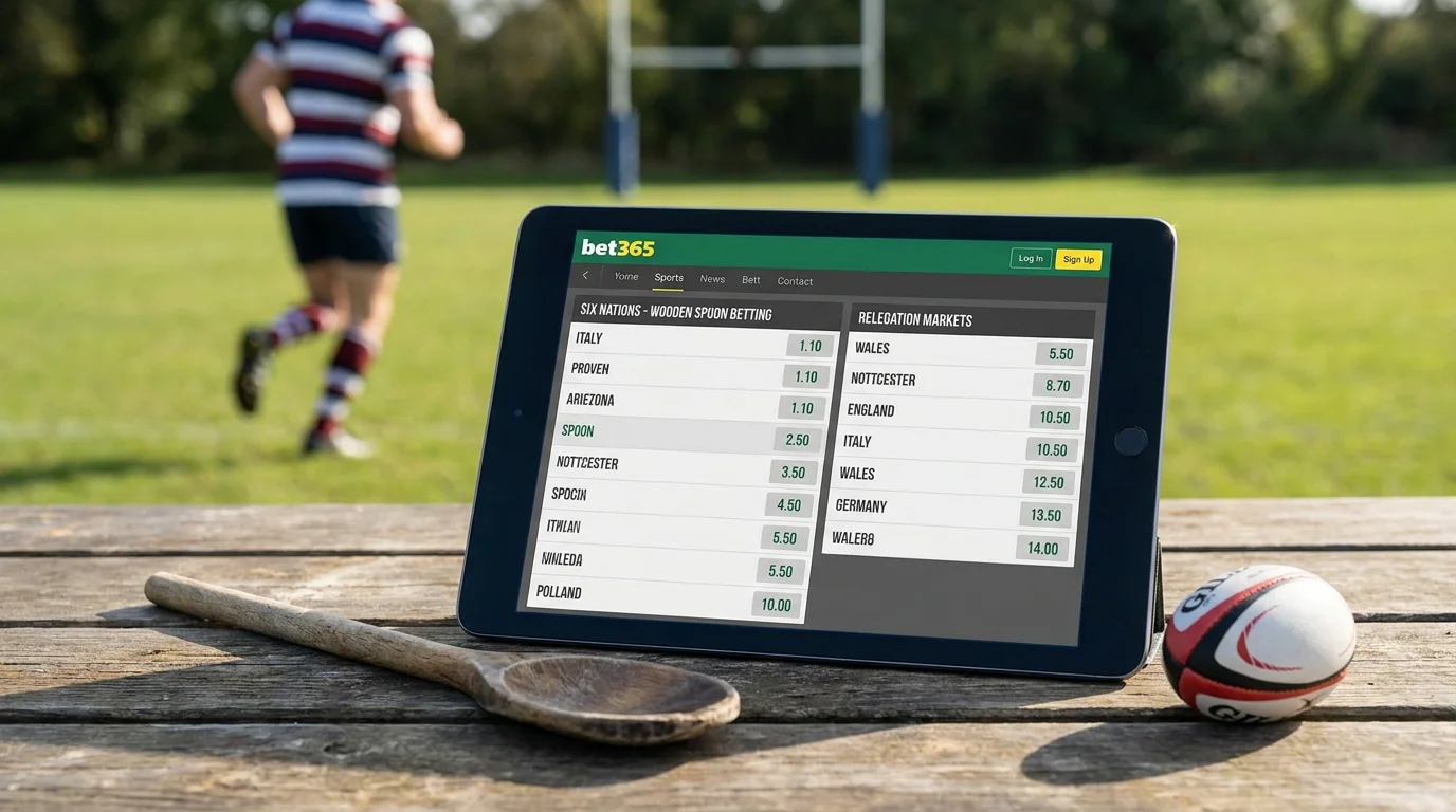 Wooden Spoon and relegation markets shown side by side on tablet